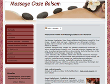 Tablet Screenshot of massage-oase-balsam-nordhorn.de